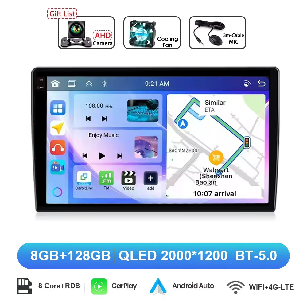 Android 16 For LADA Granta Sport 2011 - 2018 2K QLED Android Car Radio Multimedia Video Player GPS Stereo CarPlay 4G Head Unit