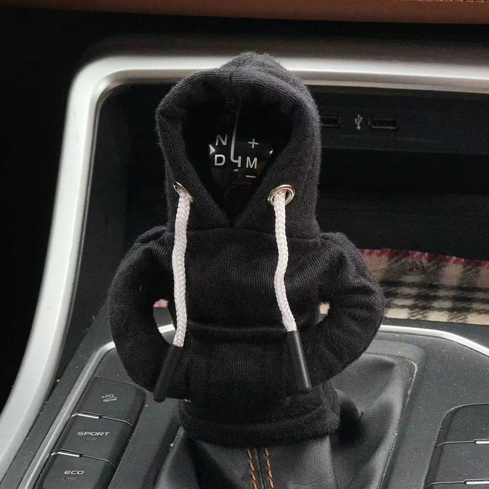 Gear Shift Mini Hoodie Cover Shift Cover Gear Handle Decoration Fits Manual Automatic Universal Car Shift Lever Interior Decor