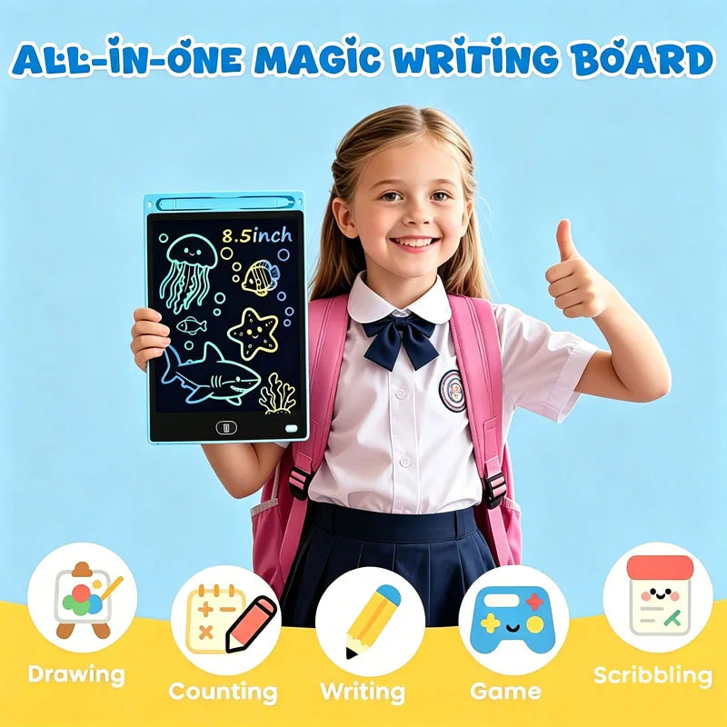 8.5 Inch LCD Writing Tablet Digital Drawing Tablet Handwriting Pads Portable Electronic Doodle Blackboard Travel Educational Toy