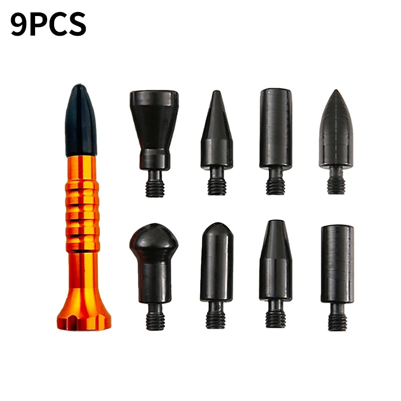 Car Dent Hammer Repair Dings Paintless Dent Repair Tap Down Pen Hail Dent Removal Tool Kit Car Body Flattening Pen