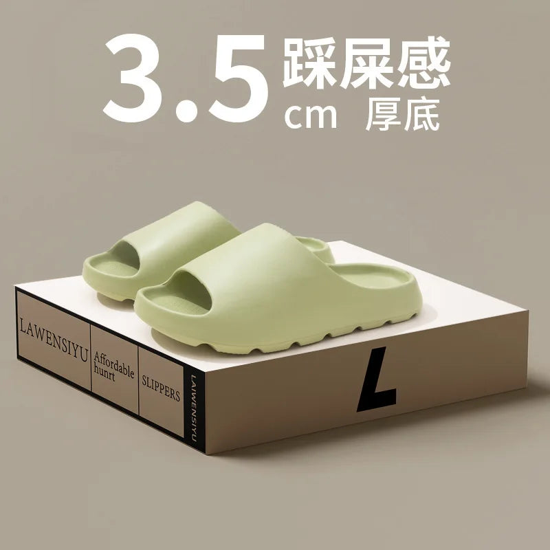 2025 New Arrival Men's Trendy Outdoor Slippers with EVA Tread Feel Anti Slip and Wear-resistant Slippers Indoor Home