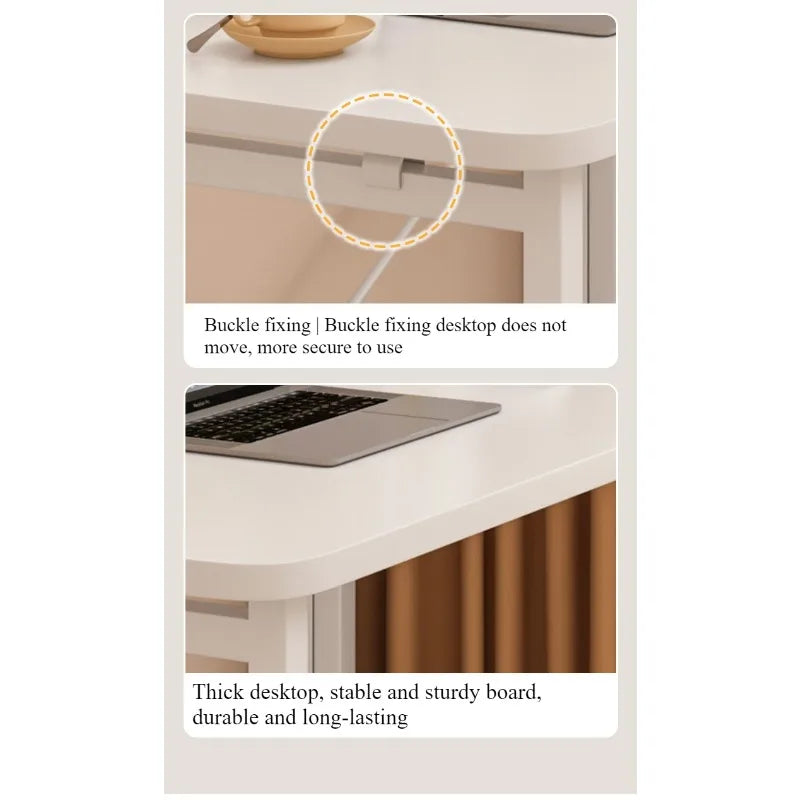 Folding computer desk desk removable table home student study table bedroom bedside table writing table desk