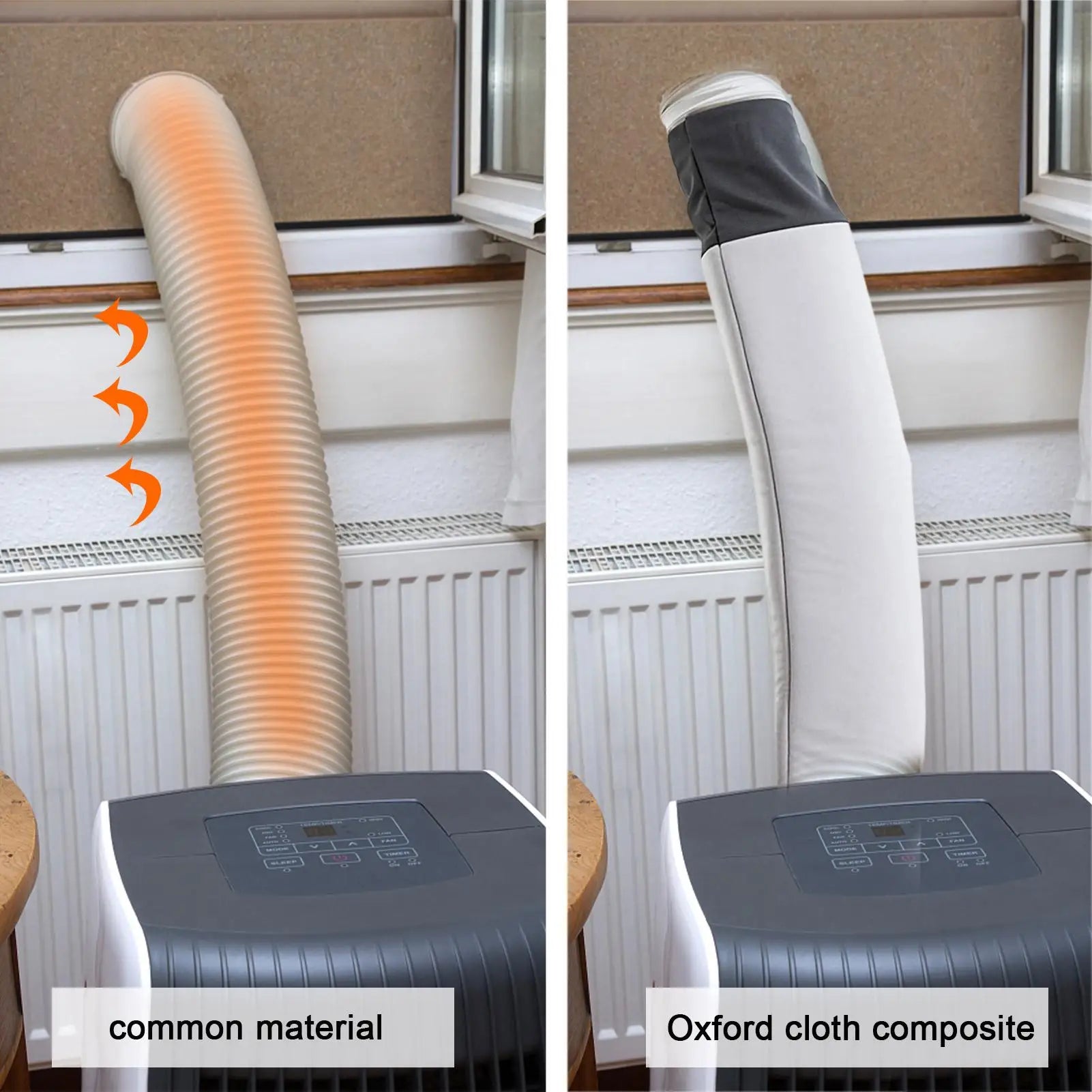 Home Air Conditioner Hose Protector Heat Insulation Dust Proof Adjustable Pipe Wrap Sleeve Home Appliances Parts for House Room