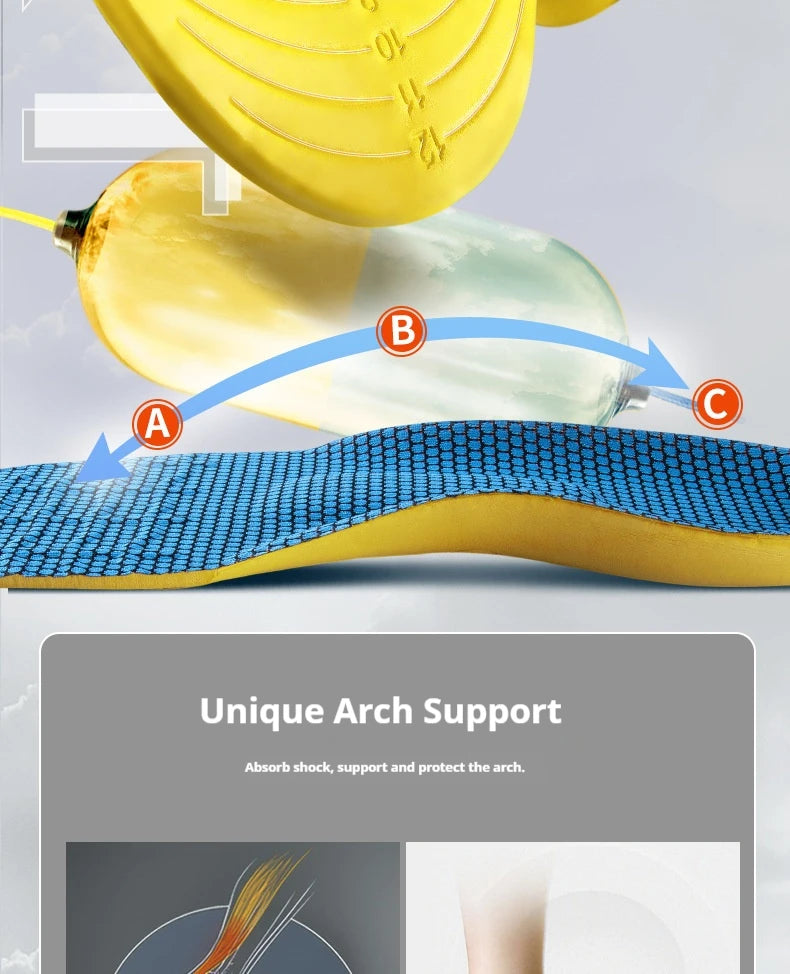 Arch Support sports Insole Men Women Orthopedic Insoles Foot Shock Absorption Anti-Slip Shoe Pads 2Pcs/4Pcs