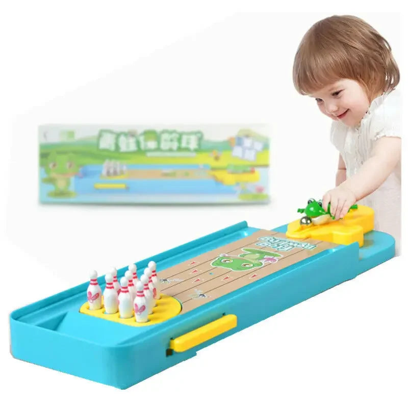 Frog Bowling Game for Kids Educational STEM Toys Parent Child Indoor Activity Stress Relief Desktop Game Birthday Christmas Gift
