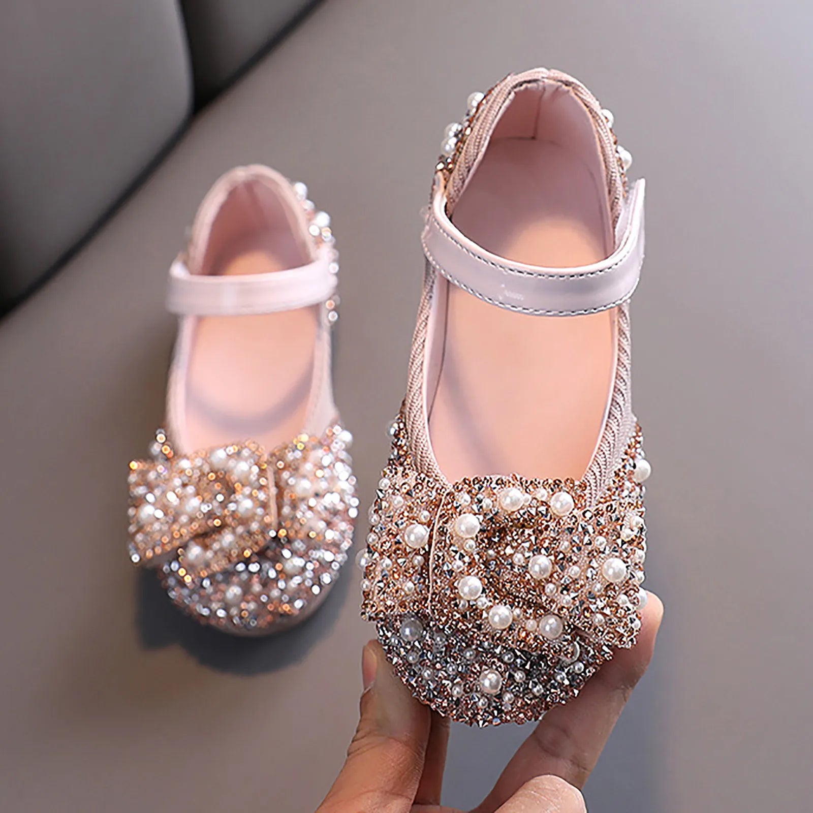 Sandals Toddler Girl Childrens Shoes Pearl Rhinestones Shining Kids Shoes Baby Girls Shoes Girls Thong Sandals Size 3