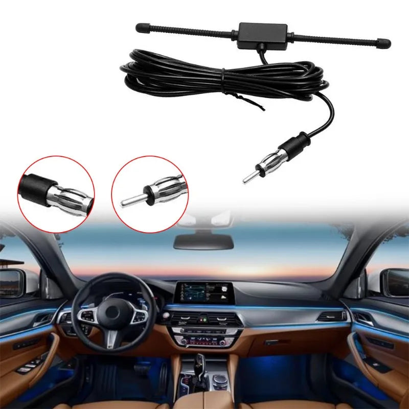 Car FM Antenna Car Dipole Antenna Boat Stereo AM FM Glass Antenna Radio Antenna Car Stereo Antenna Aerial Splitter Cable Adapter