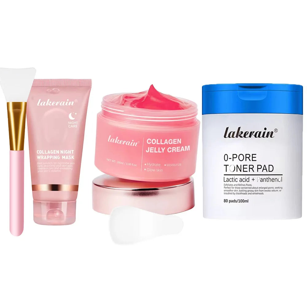 Korean Deep Collagen Mask Peel Off Mask Face Anti Wrinkle Lifting  Skin Care Masks Bio Pack Night Wrapping Woman Overnight Skin