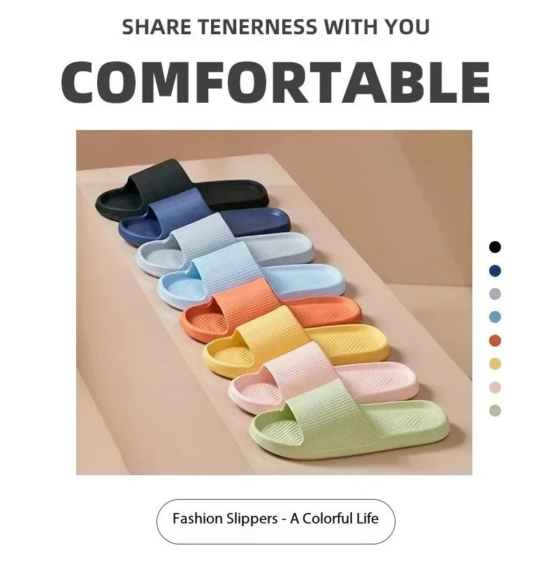 Non-Slip EVA Soft Sole Massage Shower Shoes for Men and Women, Couples, Waterproof, Home, Leisure, Bathroom Slippers, Fashion