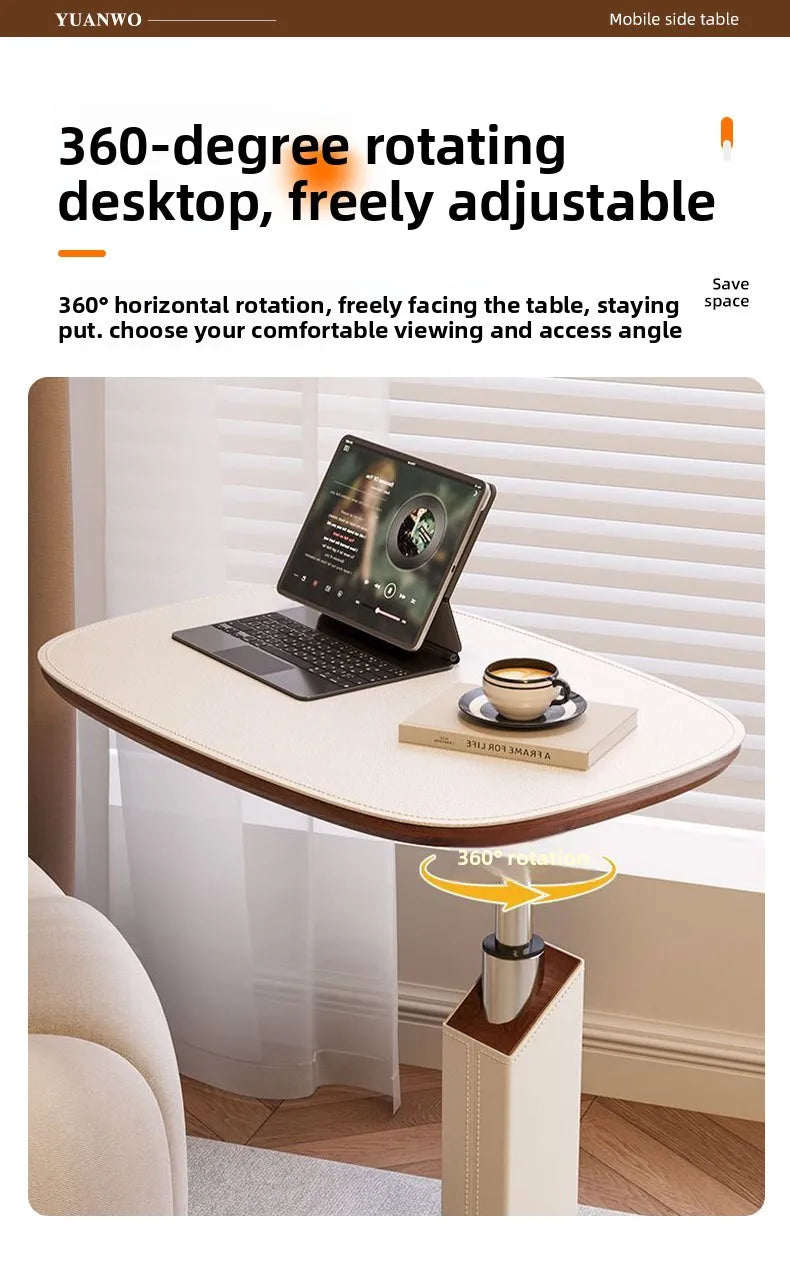 Lifting Bedside Table Movable Sofa Coffee Table Mobile Corner Jihu Rotating Living Room Computer Table Mini Small Side Table