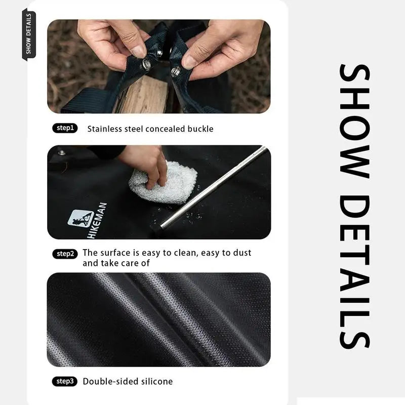 Fireproof Rugs Fire Resistant Rugs For Fireplace Fire Resistant Mat Safty Pad With Flame-Retardant Cotton For Camping Wood Stove