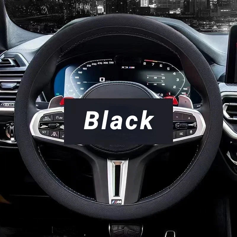 1pc Anti-Slip Silicone Steering Wheel Cover - Universal Fit, Soft & Odorless Fits 14''/15''/16'' Wheels, Durable & All-Season