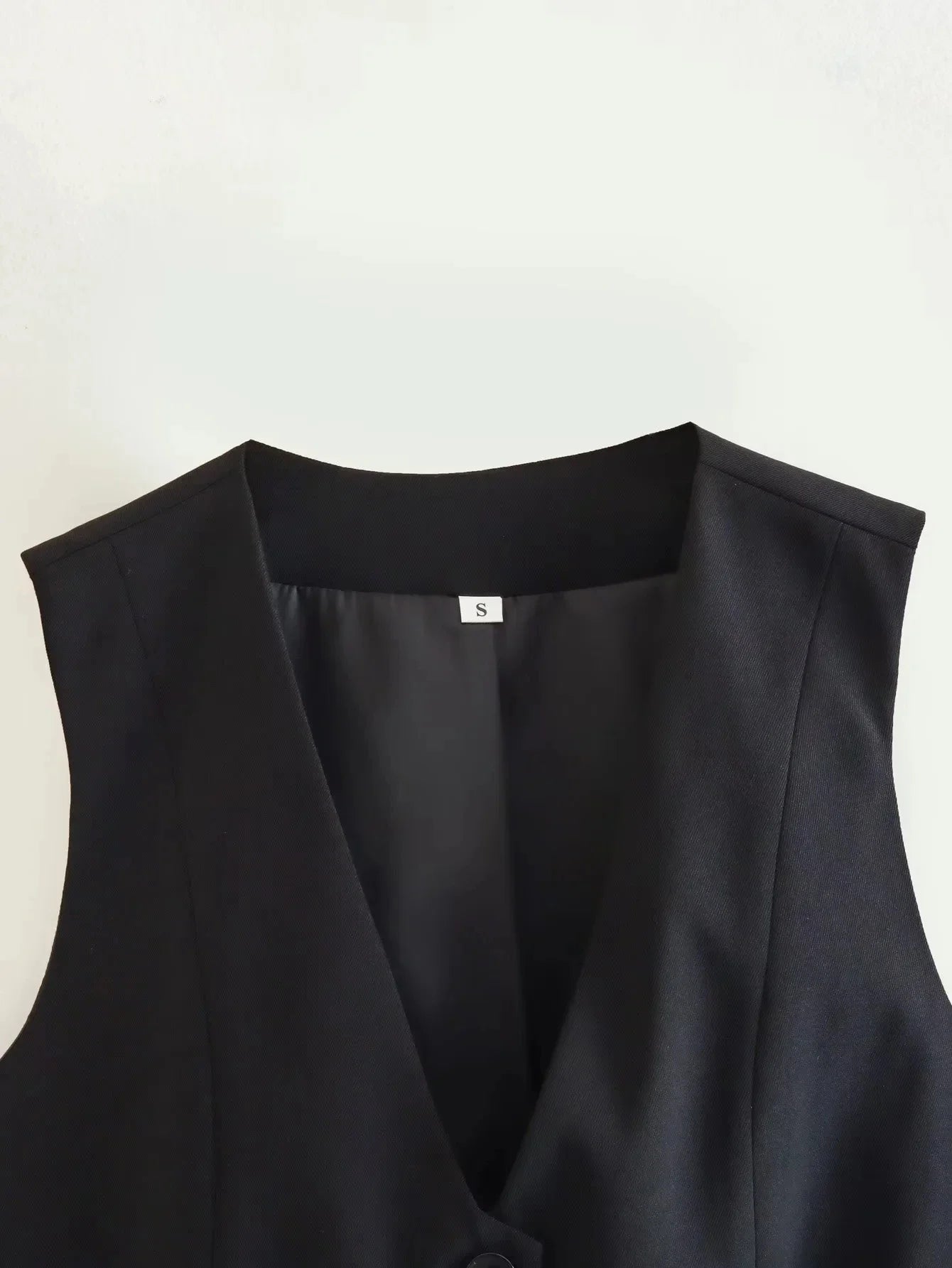 HH Women Fashion Solid Suit Vest Sleeveless Cropped Waistcoat Tops Vests Spring Summer Casual Office Lady Chic Tops