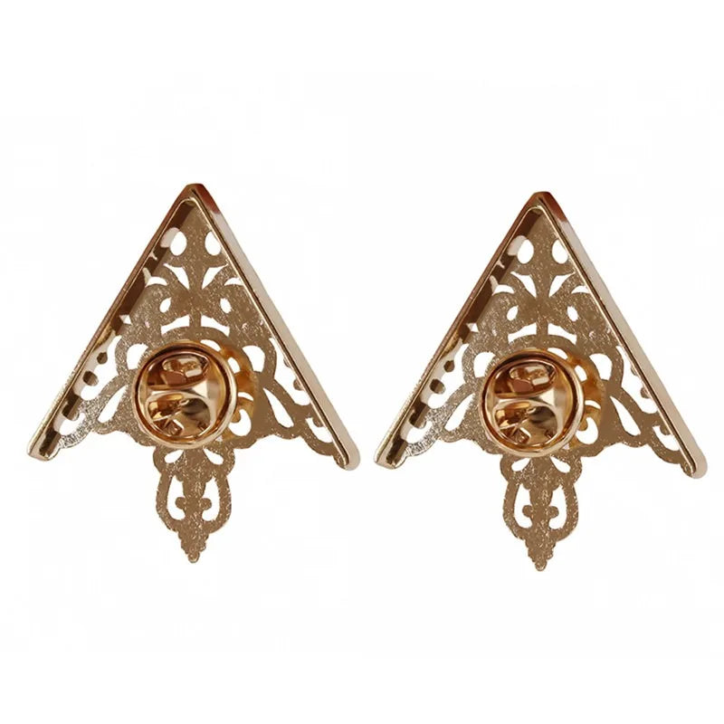 Fashion Women Brooch Accessories Tide Exquisite Pin Brooches For Ladies Blouse Brooch Collar Decorated Golden Shirt