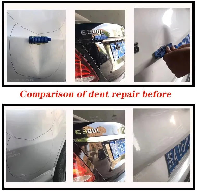 PWS Car Dent Repair Tools Puller Removal Kit Slide Hammer Reverse Hammer Tool Body Suction Cup Adhesive Blue Glue Tabs