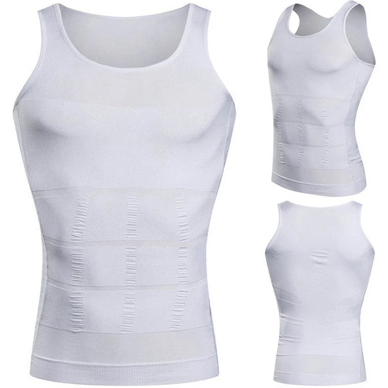 Men's Shapewear Slimming Body Corset Vest Shirt Compression Abdomen Tummy Belly Control Slim Waist Cincher Underwear Sports Vest