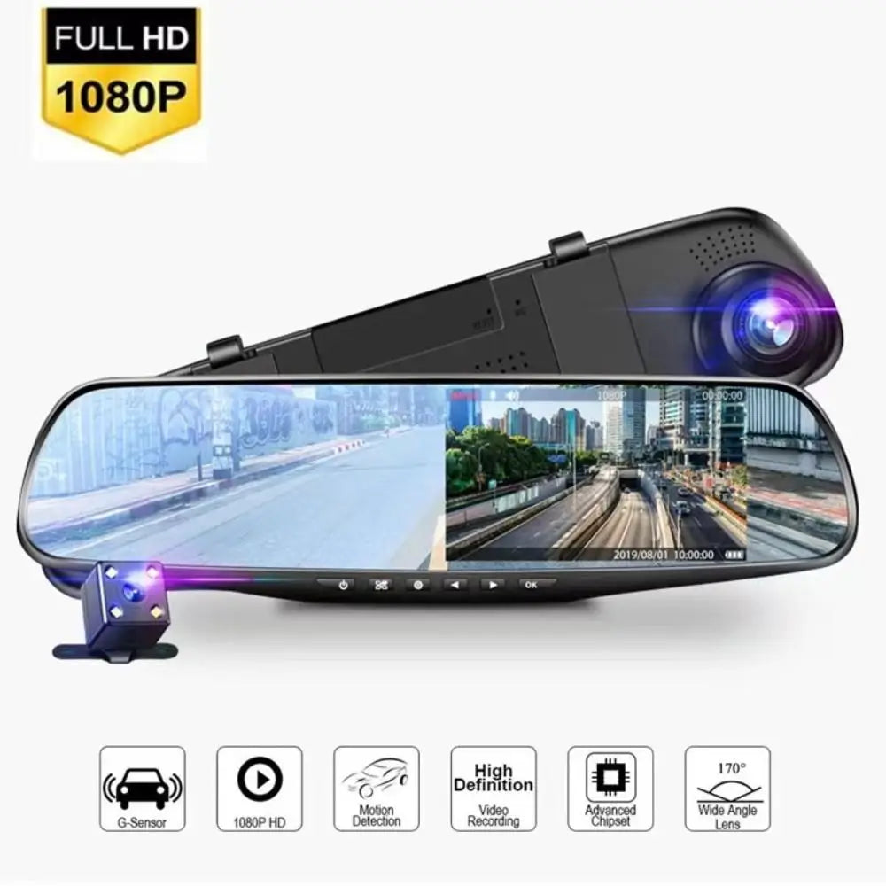 NEW Dual Lens Dash Camera 1080P Wide Angle Car DVR HD Recording Night Vision Vehicle Recorder Vehicle Monitoring