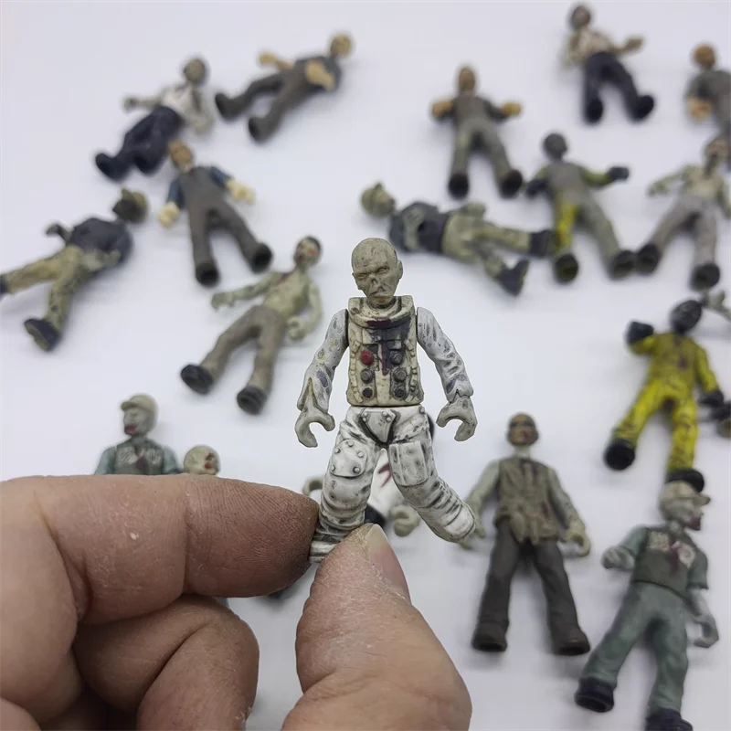 5pcs no repeat 5-6cm walking zombie action Figures Dolls PVC kids collection model toy