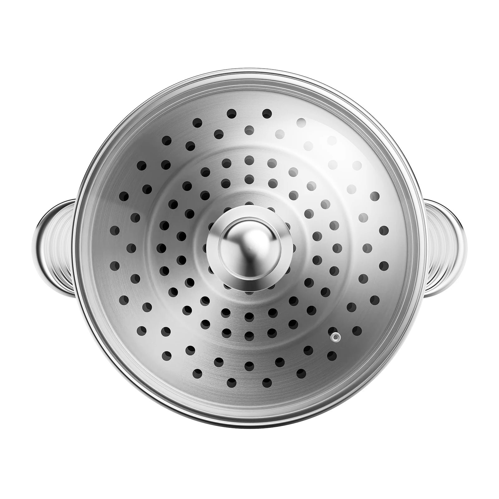 5-Layer Steamer 26cm/28cm/30cm Steam Cooker 304 Food-Grade Stainless Steel 4 Steaming Grids and 1 Cooking Pot W/ Glass Lid