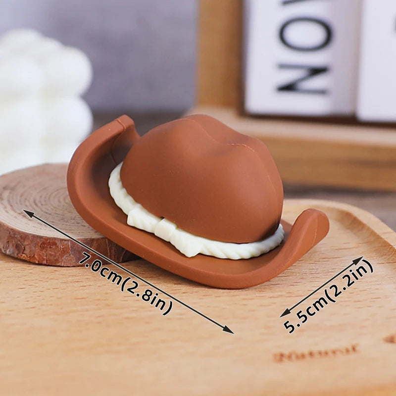 Cowboy Cake Topper Cowboy Hat and Boot Balls Cake Decorations Western Cowboy Birthday Baby Shower Party Decorations (Brown)