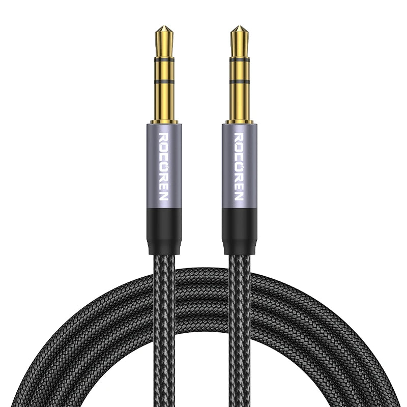 Rocoren Audio Cable 3.5 mm Jack Male to Male Aux Cable For Phone Headphone Car MP3 Speaker Computer 3.5mm Jack Aux Wire Cord 5M