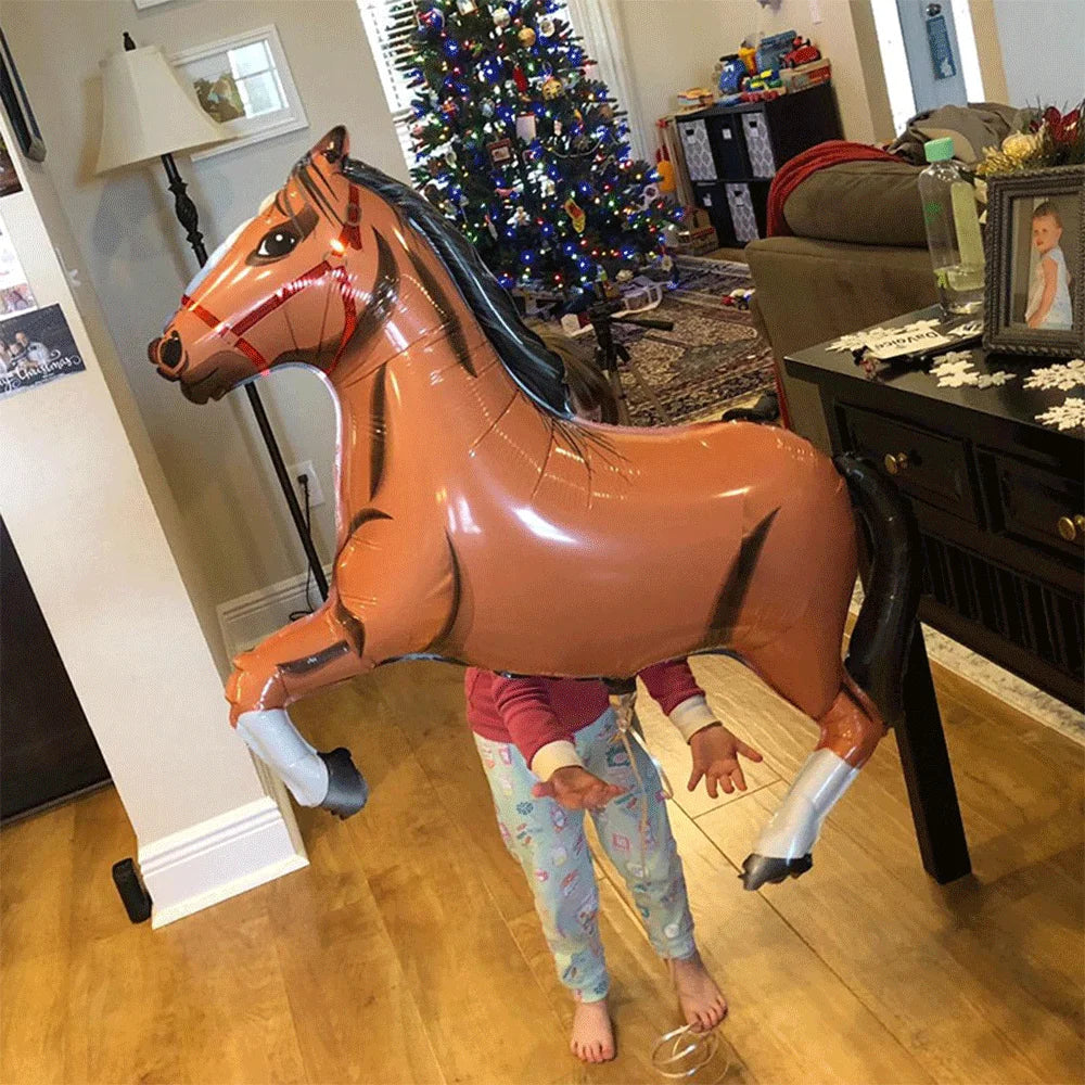 Western Cowboy Theme Party Decoration Foil Horse Balloon Horse Boots Hat Wheel Balloons Cowboys Cowgirls Birthday Party Supplies