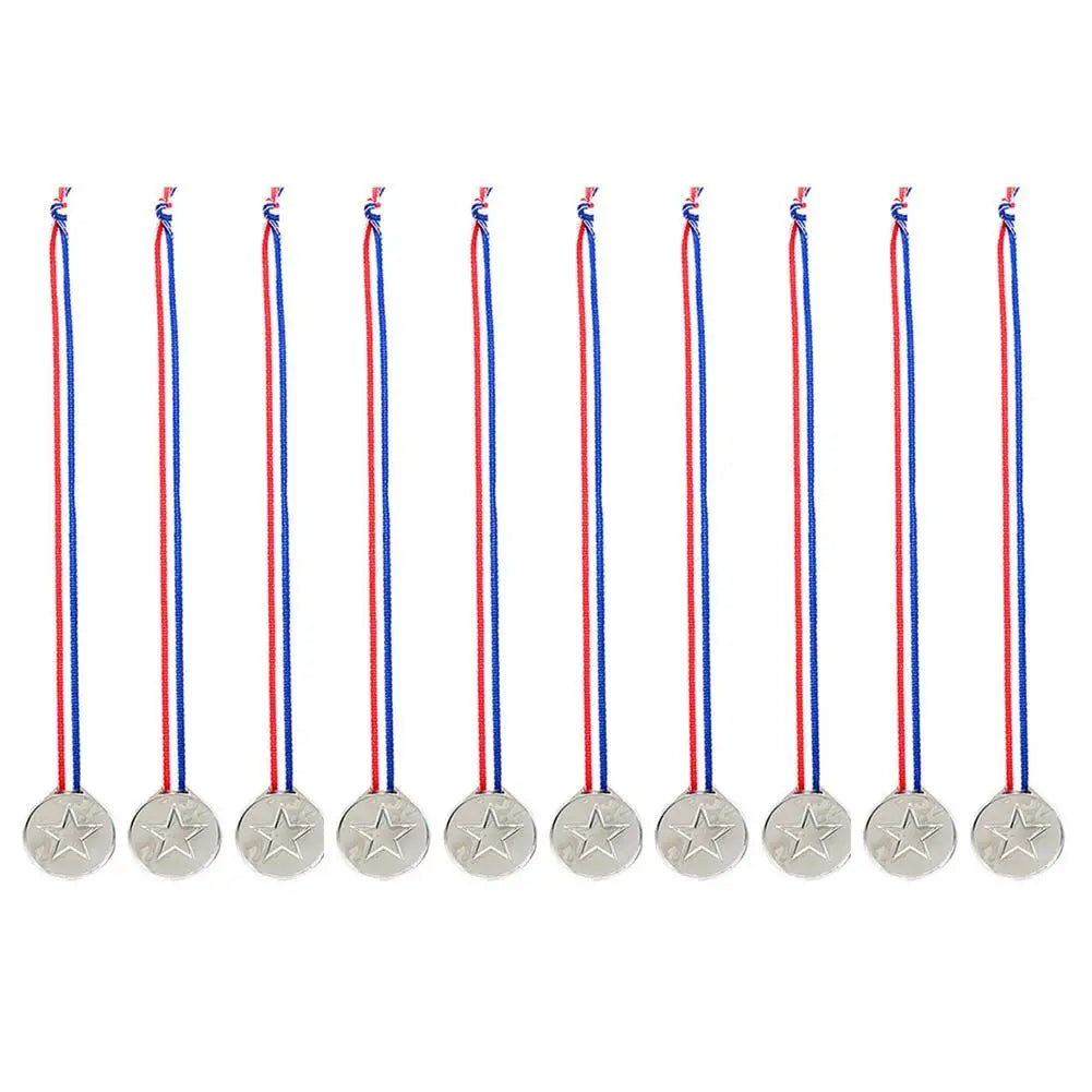 10/20Pcs Plastic Gold Winner Award Medals Kids Birthday Party Favors Sports Game Prize Toys Soccer Football Party Pinata Filler