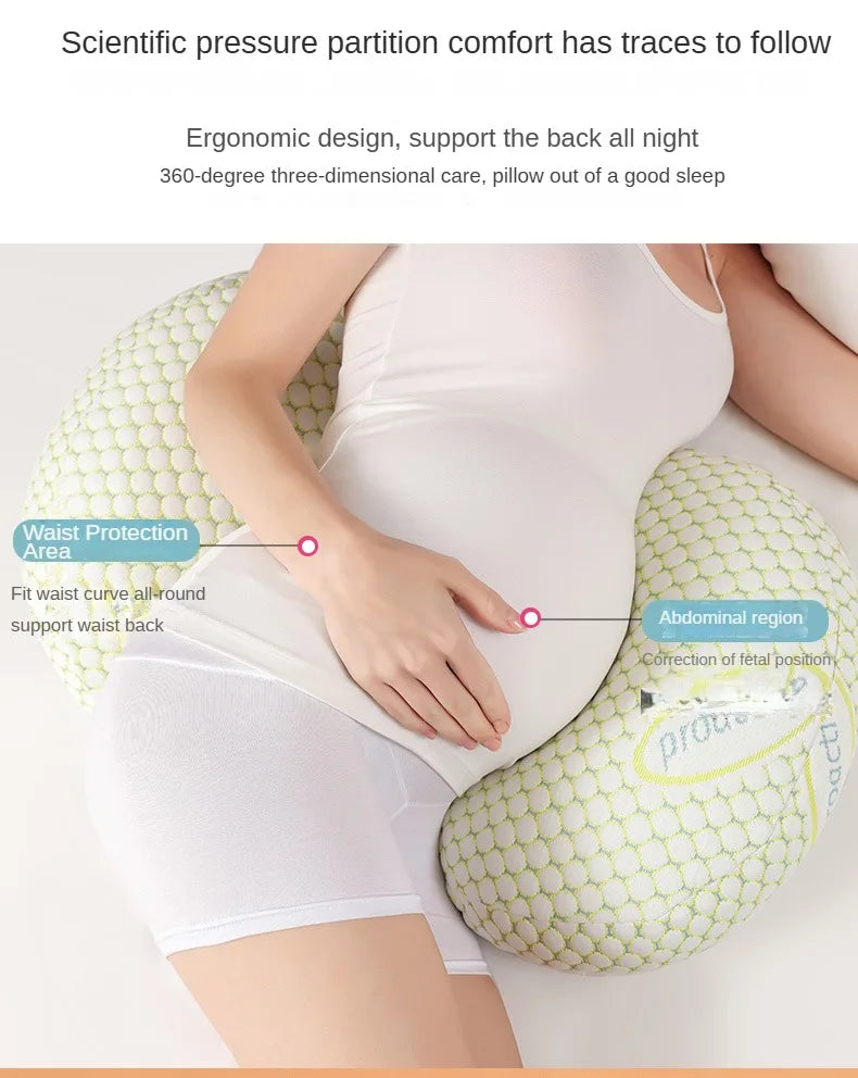 Pregnancy Pillow U-shaped Waist Pillows Maternity Supplies Sleeping Bedding Body Pillow Cushion Nursing Pillow for Pregnant