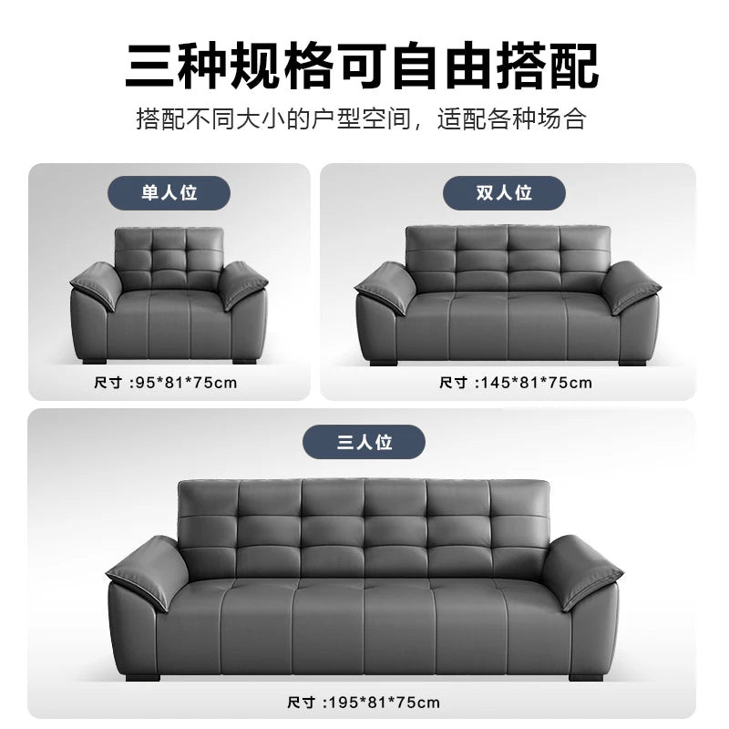 Office Sofa Simple Leisure Lounge Area Reception And Discussion Small Rental Room Three-person Coffee Table Combination