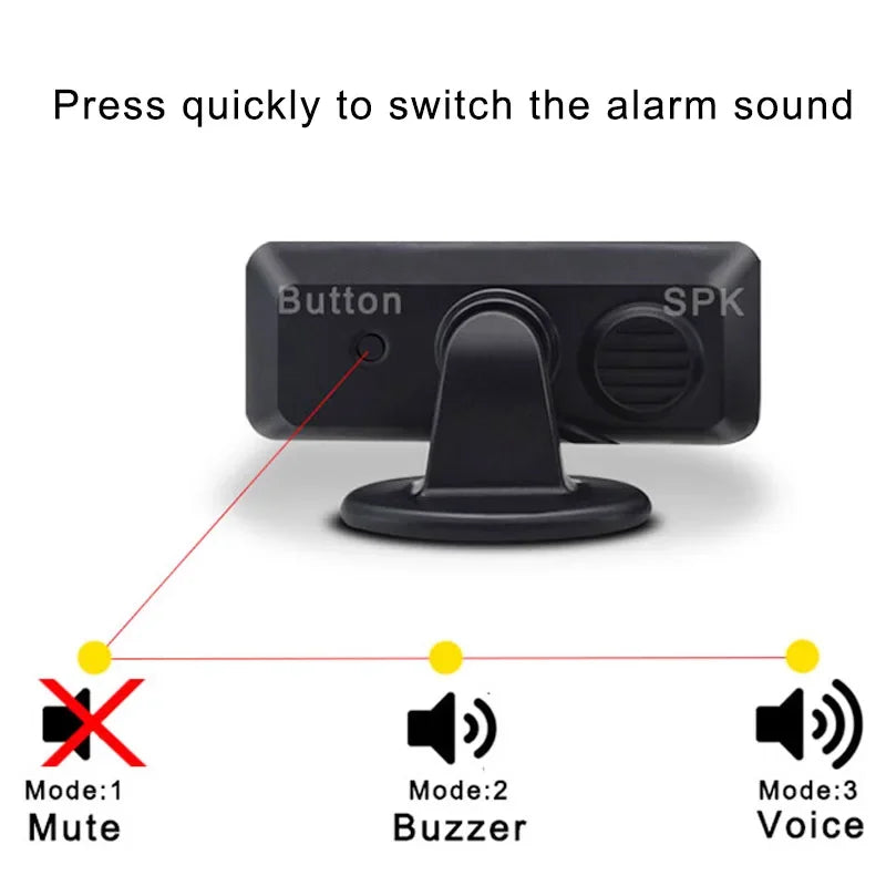 8 Parktronic Parking Sensors Kit Reversing Front and Rear Car Backup Radar Detector Backing Assistance Sound Aler AID