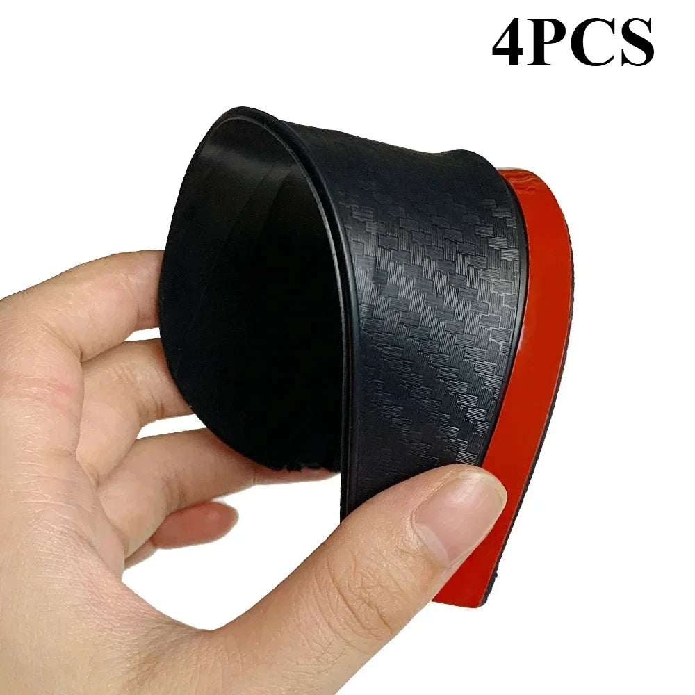 2/4Pcs Carbon Fiber Car Rearview Mirror Rain Shield Eyebrow Flexible Rearview Mirror Rain Shield Protector Eyebrow Rain Cover