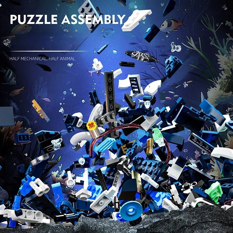 898PCS V8 Engine MOC Building Blocks Model Kit Creative Technical Assembly Educational STEM Desktop Collectible Gift for Kids