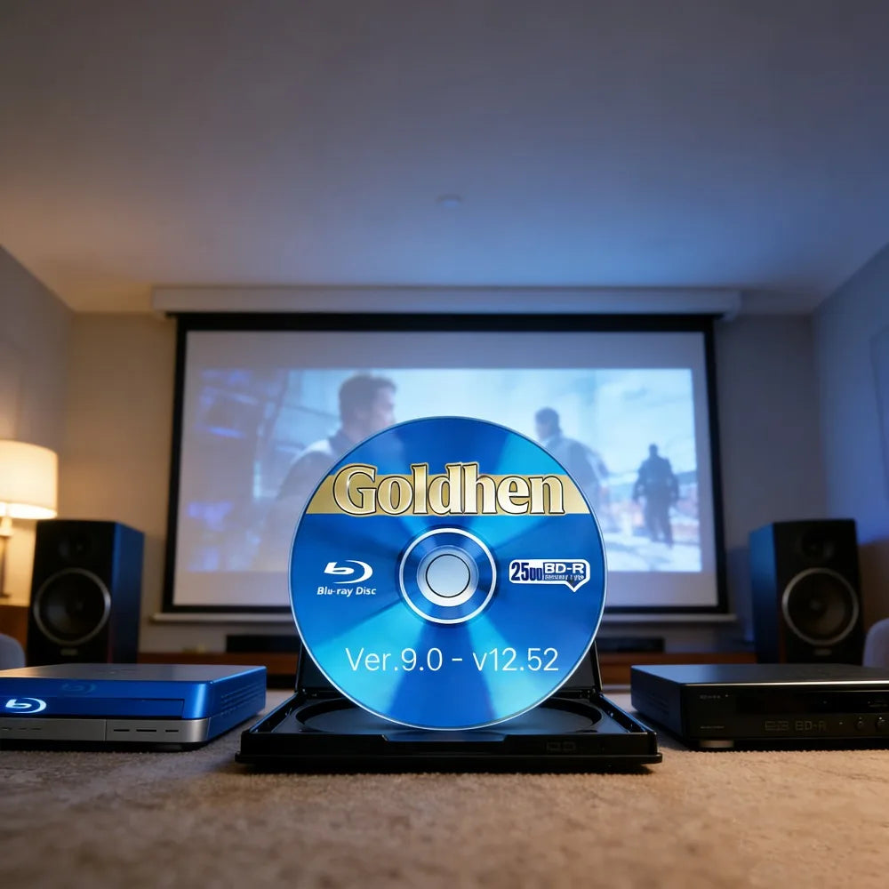 GoldHEN for PS4 Jailbreak Disc V9.0-12.52 Collector’s Edition CD 1-Click Boot Tool Supports FW 9.0–13.52 Homebrew Backup Loader