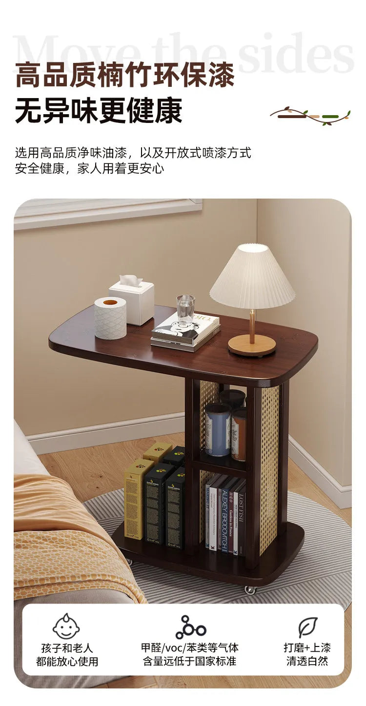 Office Desks Wooden Side Table Floor Side Tall Sofa Coffee Table Study Retro Table Basse Salon Furniture For Living Room