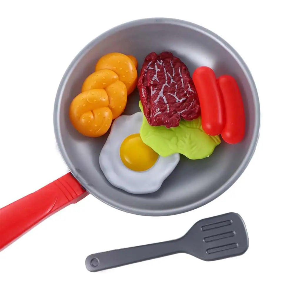 Cookware Pot Pan Toy Children Kitchen Toy Children Pretend Play Kitchen Miniature Kitchen Play Kitchen Toy Set Simulation Food