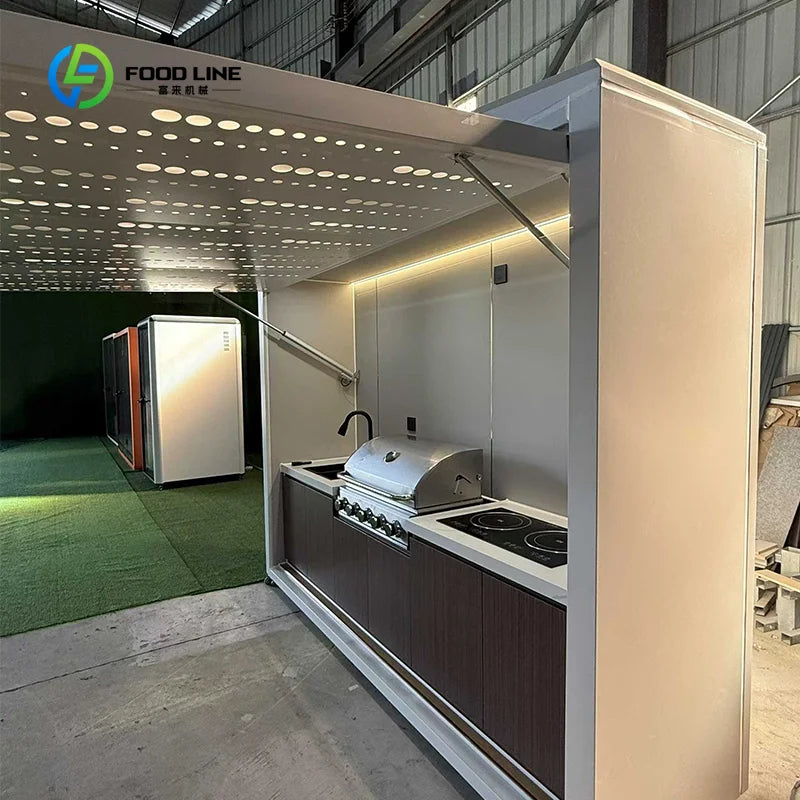 Customized Outdoor Kitchen with Pizza Oven Kitchen Pod Outdoor Outdoor Cabinets Kitchen Bbq