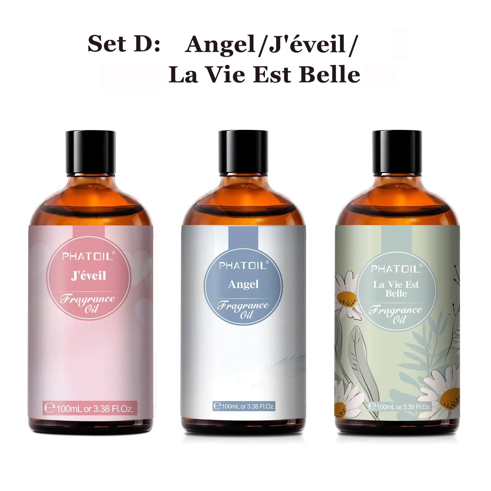 PHATOIL 100ml Aroma Fragrance Oil For Soap & Candle Making Fresh Linen Bubble Gum Baby Powder Angel Aromatherapy Essential Oils