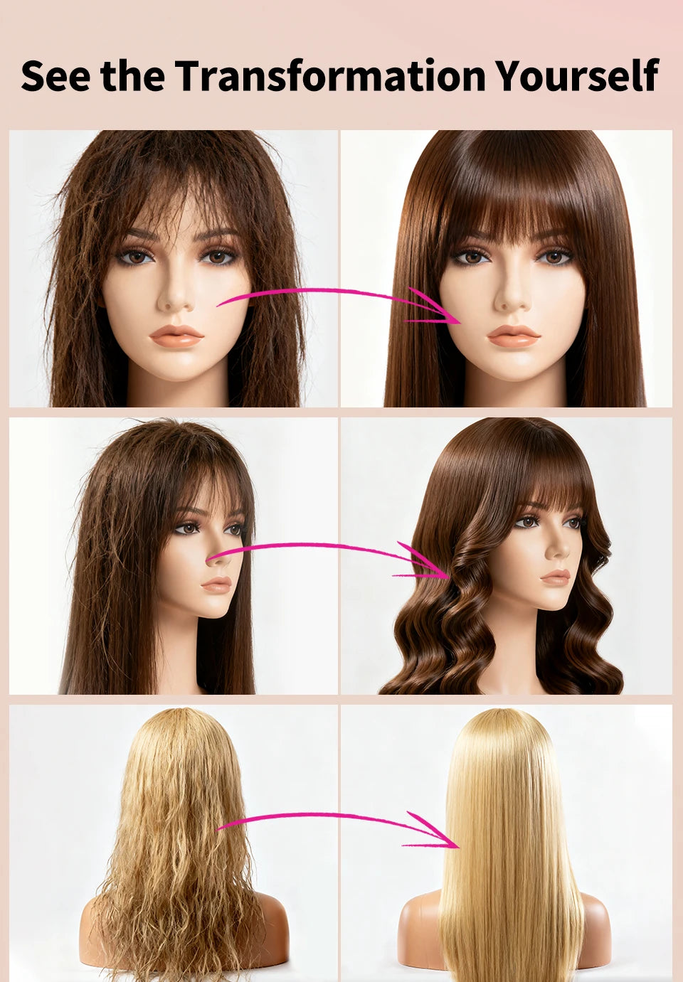 SEVICH 2-IN-1 Wig Shampoo 100ml Human and Synthetic Wig Deep Cleansing Moisturizing Shine 2 in 1 Shampoo Professional Wig Care