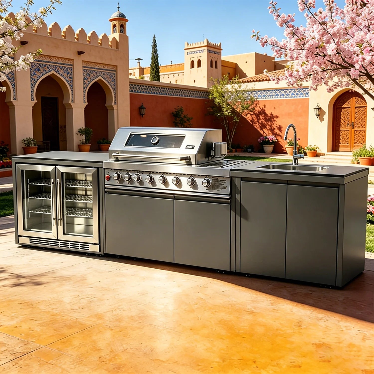 Full Kitchens Offer Complete Outdoor Kitchens, Durable Cabinets Set with Kitchen Islands & Carts, Ensemble Casserole De Cuisine