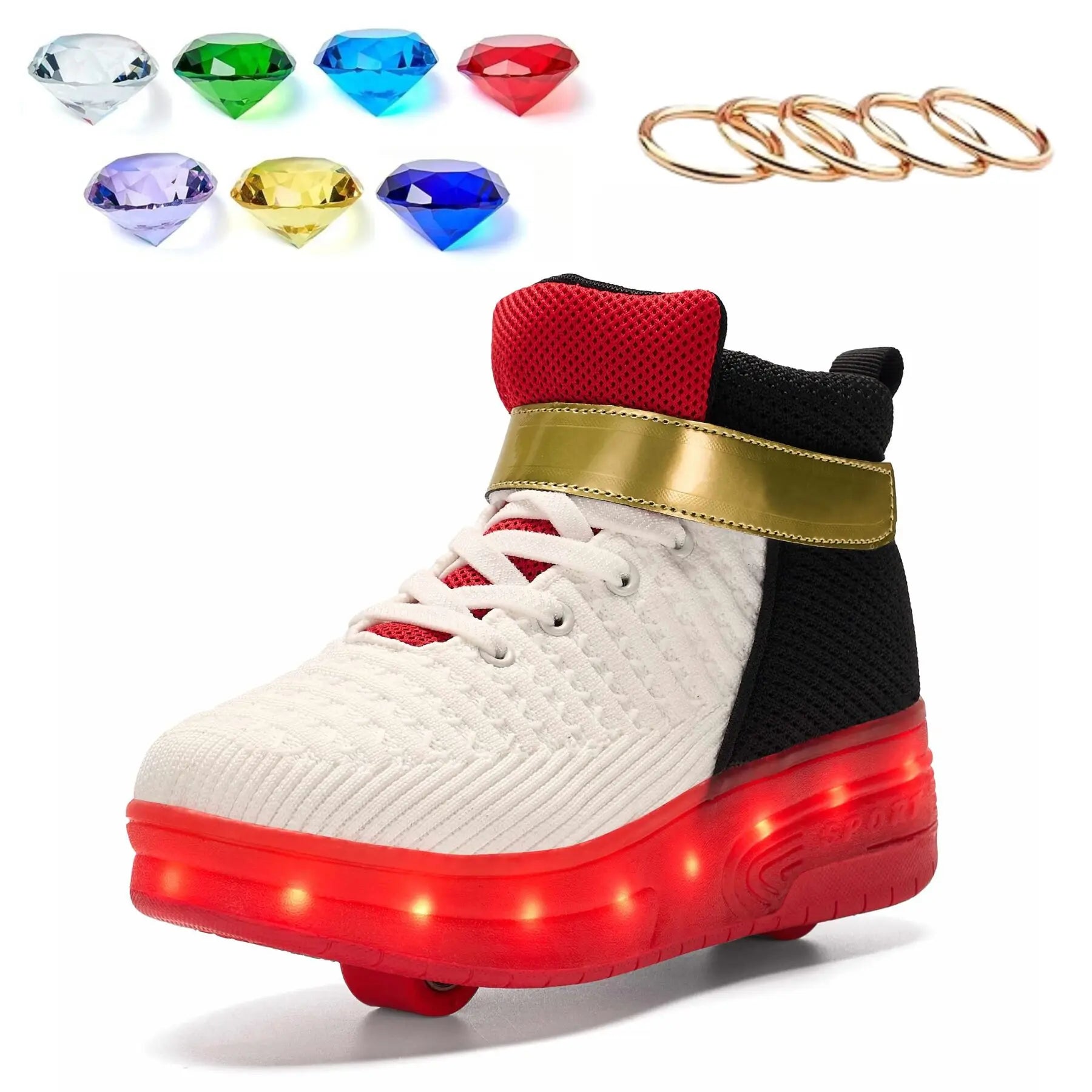 Shadow The Hedgehog Shoes Shadow Roller Skate Sonic Shoes For Boys Girls Kids