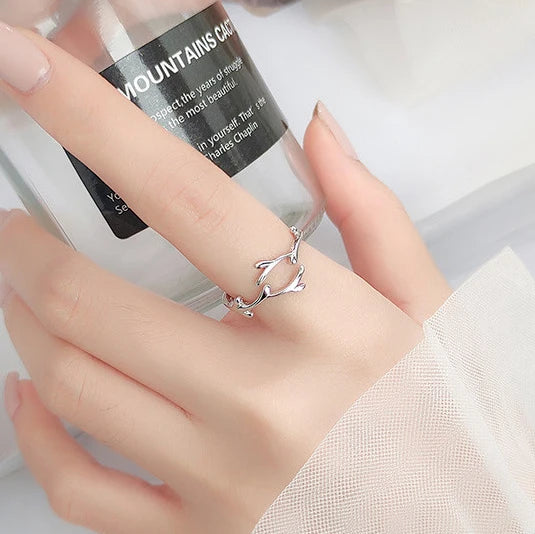 925 Sterling Silver Metal Flower Shell Geometric Rings For Women French Retro Romantic Open Thai