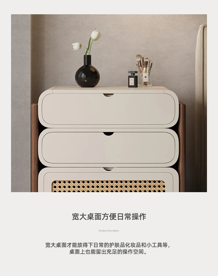 Dressing Table Bedroom Minimalist Design New Mini Bedside Table Storage Elegant Stylish Coiffeuse Maquillage Meuble Furniture