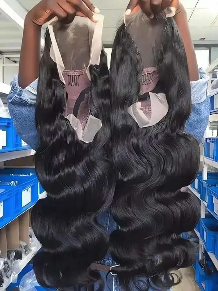 250 Density 30 32 Inch Raw Burmese Body Wave 13x6 Hd Lace Front Human Hair Wigs Pre plucked Glueles Lace Frontal Wig Black Women
