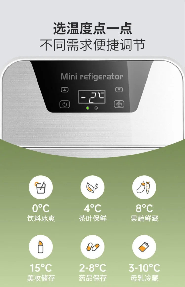 12V\110V\220V New Mini Refrigerator for Home Office Car Compact and Portable with Cooling Freezing WWC