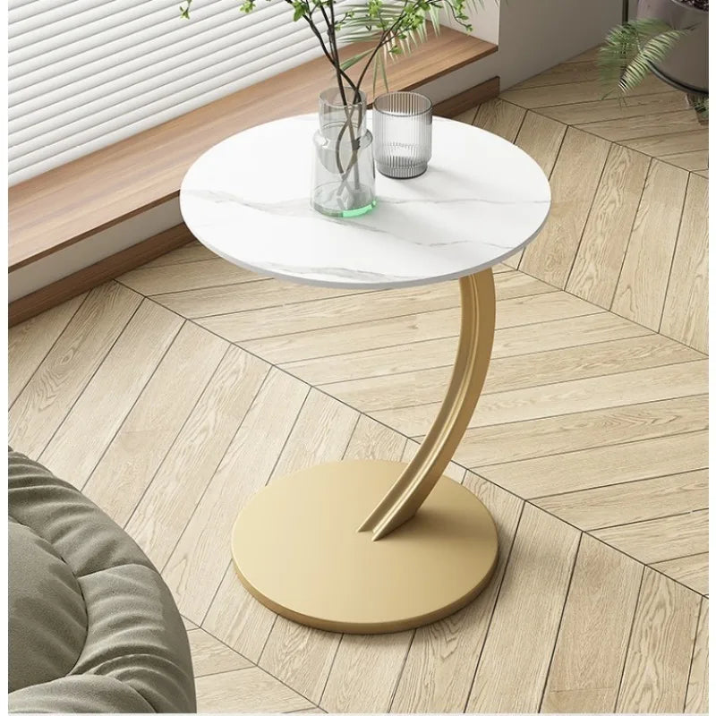 Coffee table small table removable sofa side table living room minimalist round table bedside table side table shelf minimalist