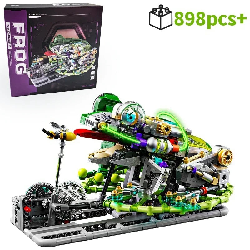 898PCS V8 Engine MOC Building Blocks Model Kit Creative Technical Assembly Educational STEM Desktop Collectible Gift for Kids