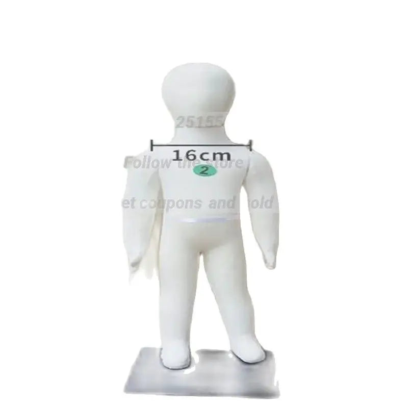 Baby Full Child Hand Mannequins, Soft Body Display, Can Bend with Cotton Fabric, Flexible Cloth, Iron Base, Wholesale, 1-4 Yrs