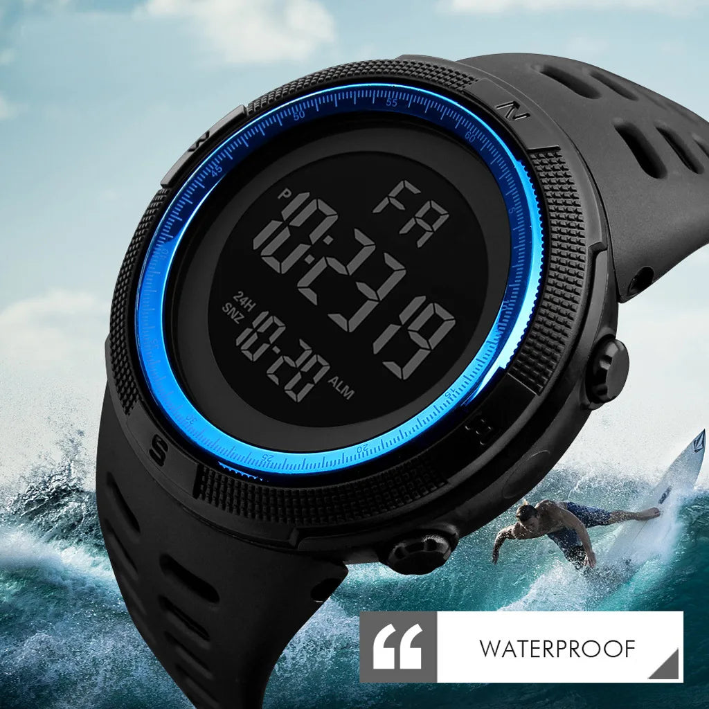 Electronic Watch For Mens Military Sports Watches Luminous Multifunction LED Digital Wristwatch for man kids Boy Student Teen