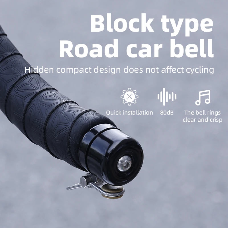 Bicycle Handlebar Plug Bell MTB Road Bike Curved Handlebars Blocked Bell Waterproof Loud Alarm Safety Horn Bicycle Accessories
