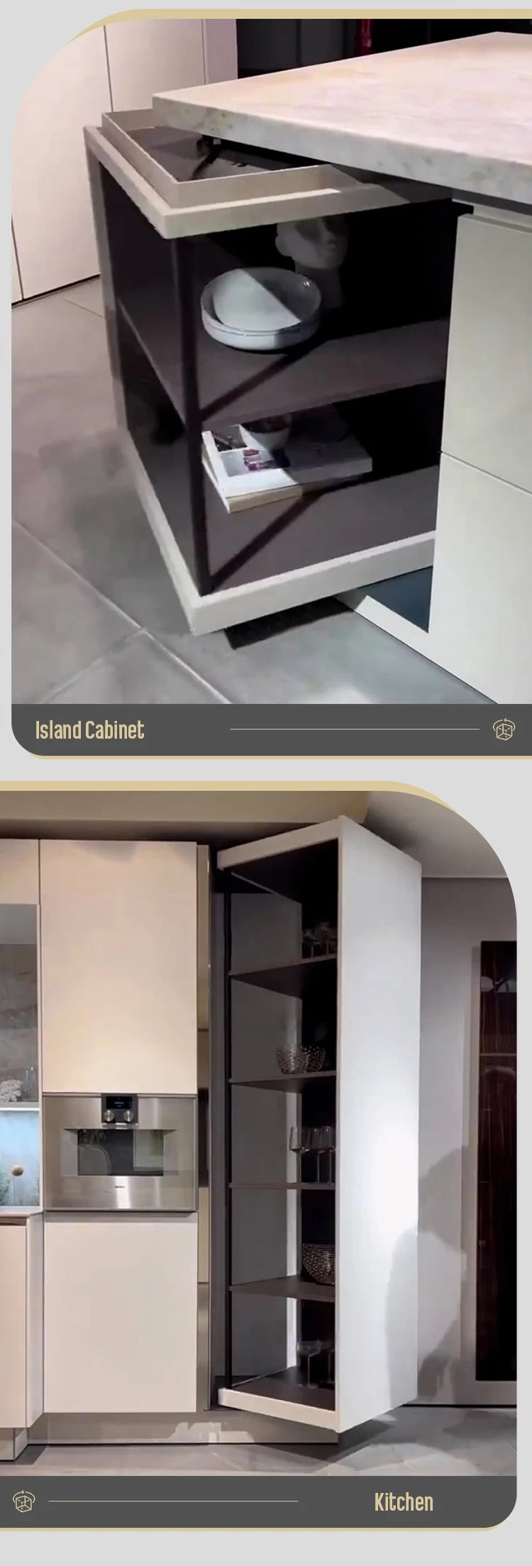 Kitchen Island With 180 360 Degree Rotating Bathroom Adjustable Unit Bookcase Corner Cabinet Multifunctional Storage Shelf